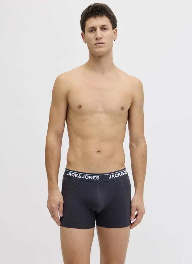 JACK & JONES  5 Pack Of Logo Trunks for Men | Best Price UAE